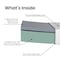 Flash Furniture 8" Twin Cooling Green Tea Memory Foam Mattress CL-MF101-8-T-GG - alternate 7